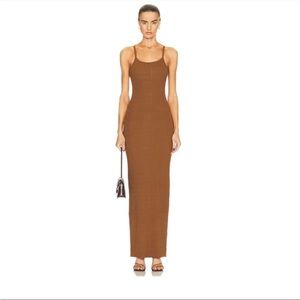 Éterne Maxi Tank dress. Brown Color. Size XS